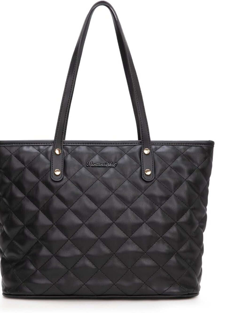 Quilted Tote Bag for Women Shoulder Bag Fashion Handbags with Top Zipper